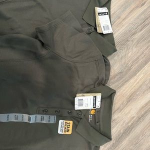 Two womens Carhartt Polos